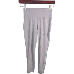 ATHLETA Beige Transcend Contrast Stitch 7/8 Tight Leggings Size S